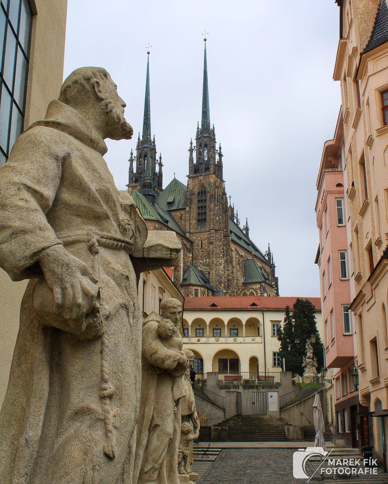 Architektonický detail v centru Brna