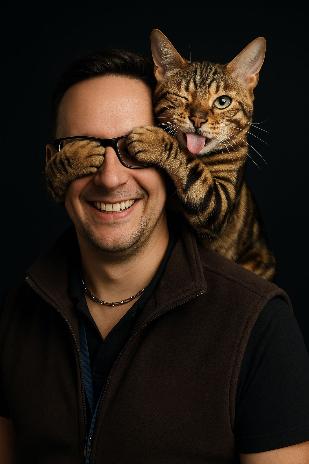 Zakryté oči kocourem